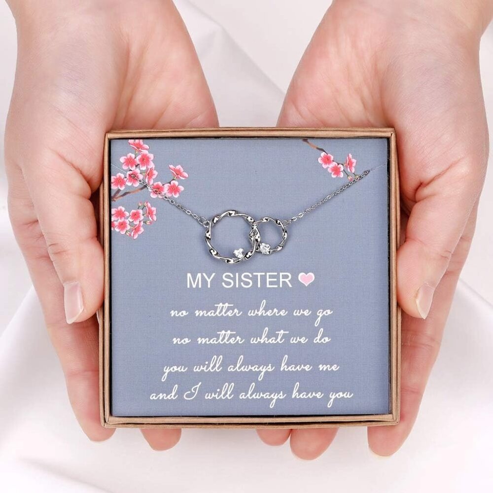 Sterling Silver Interlocking Infinity Sister Neck… - image 4